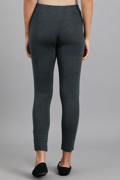 Grey Woollen Leggings