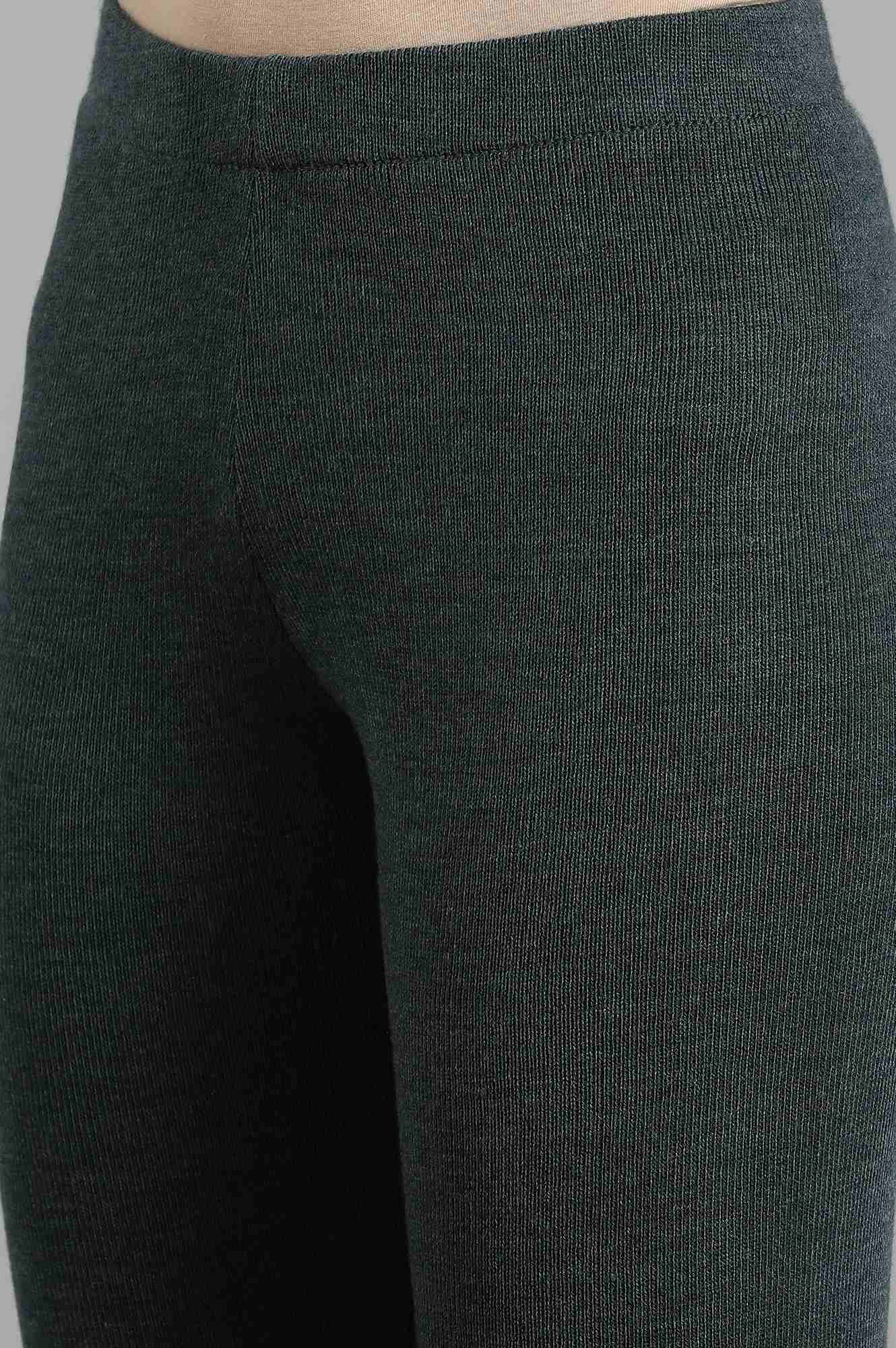 Grey Woollen Leggings