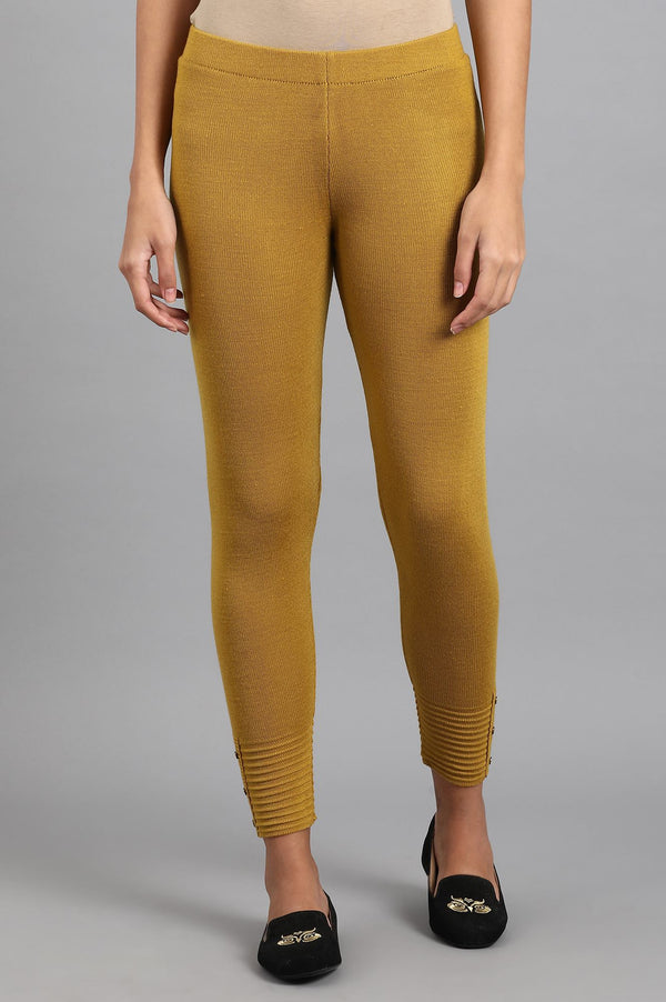 Yellow Woollen Leggings