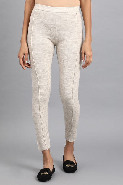 Grey Woollen Leggings