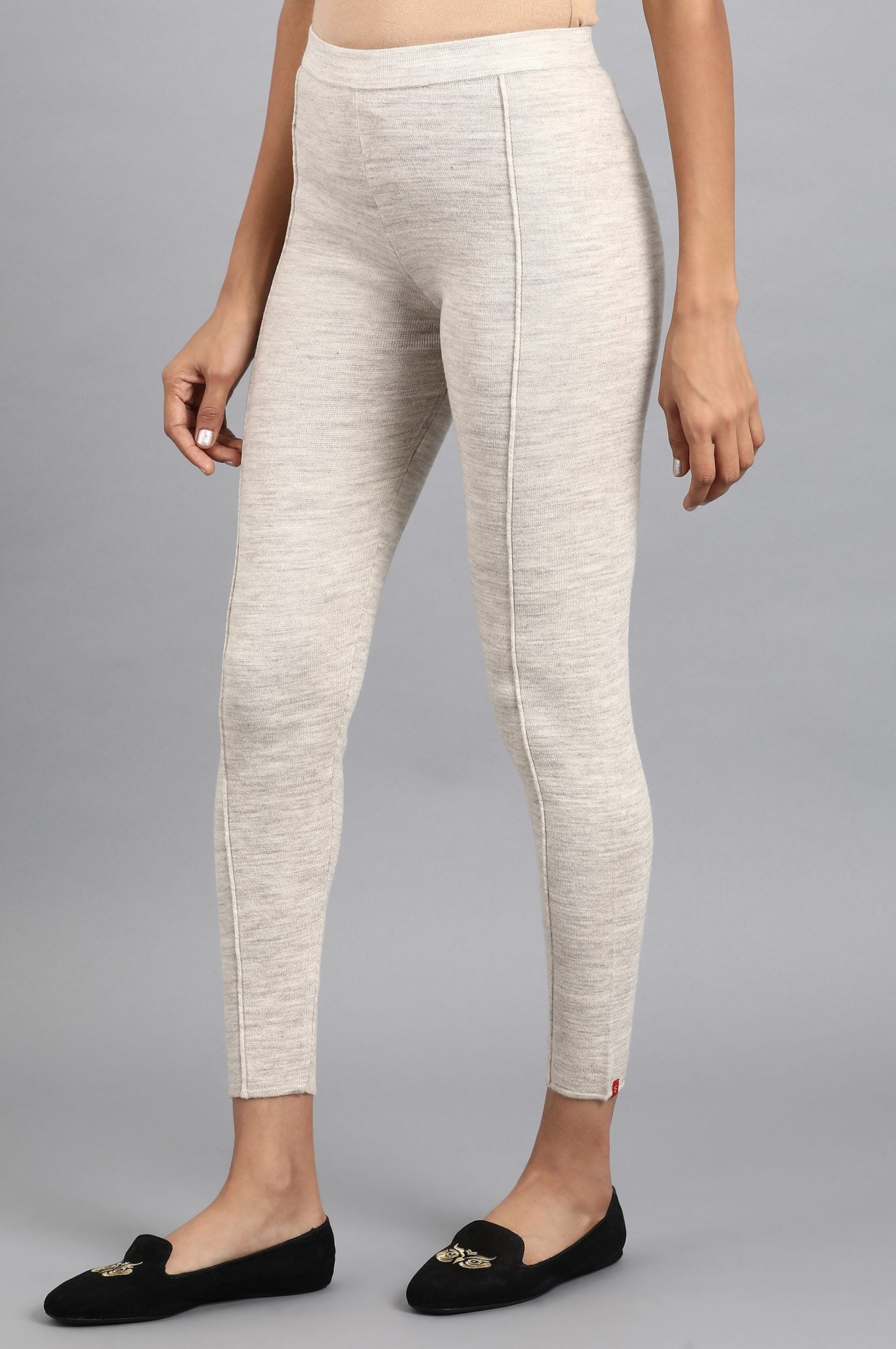 Grey Woollen Leggings