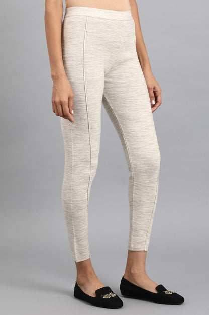 Grey Woollen Leggings