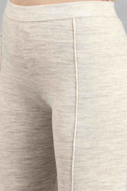 Grey Woollen Leggings