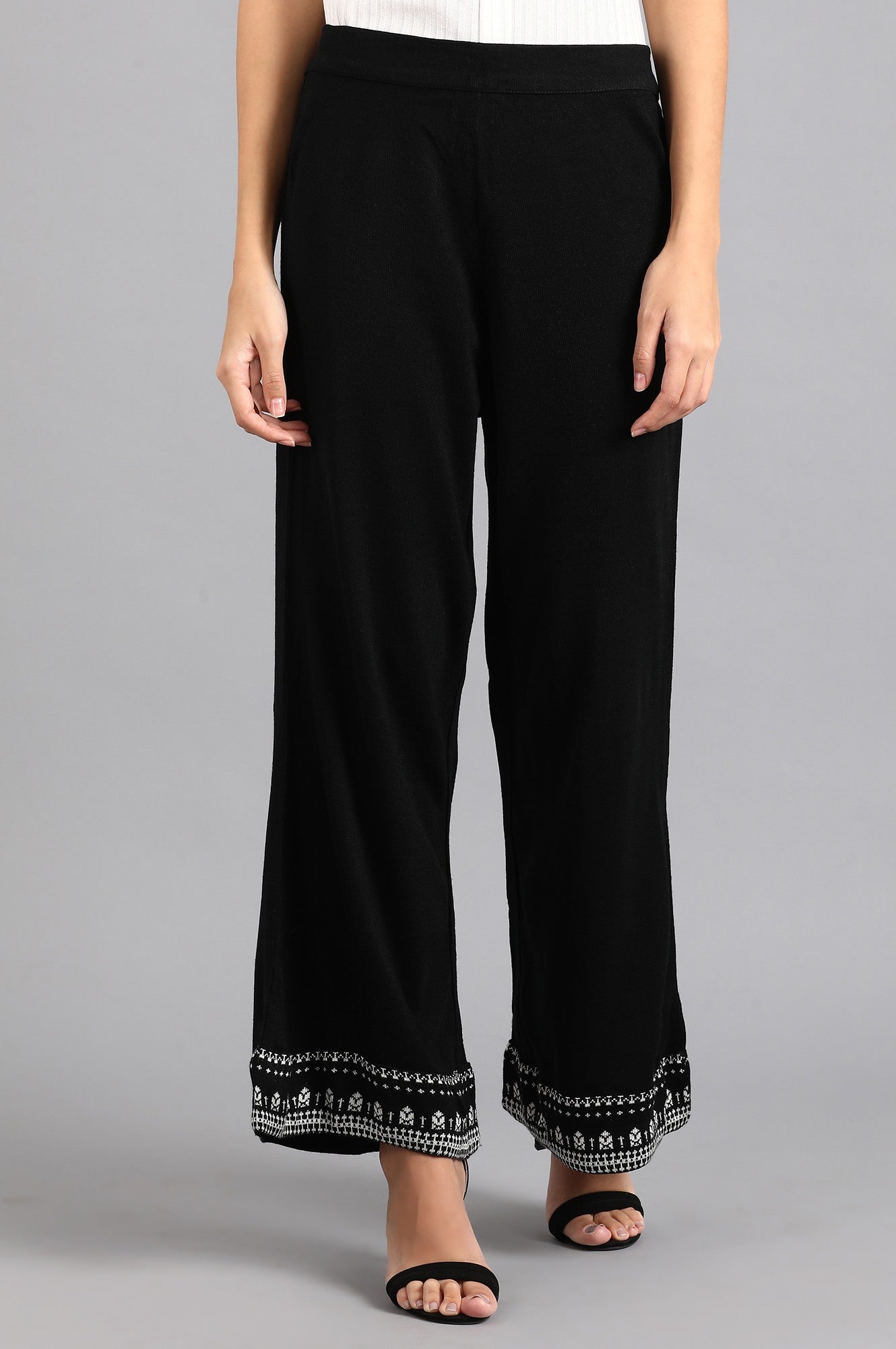 Black Parallel Pants