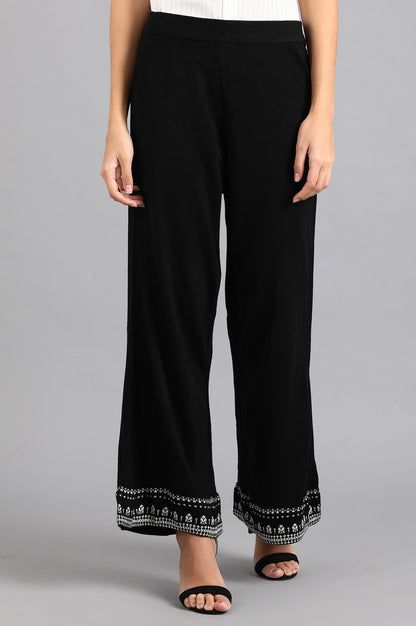 Black Parallel Pants