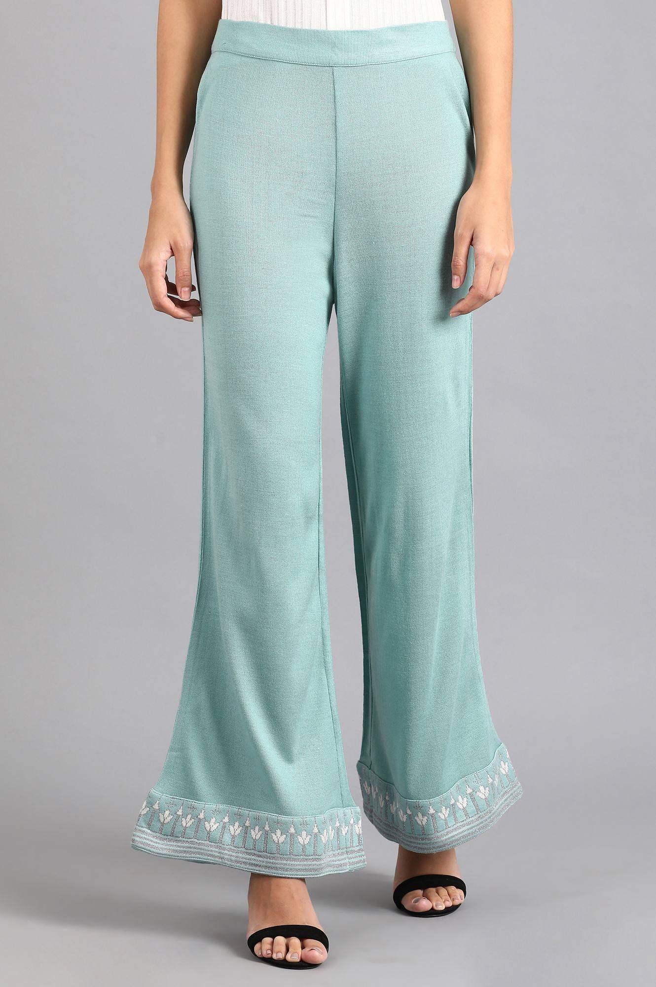 Blue Parallel Pants