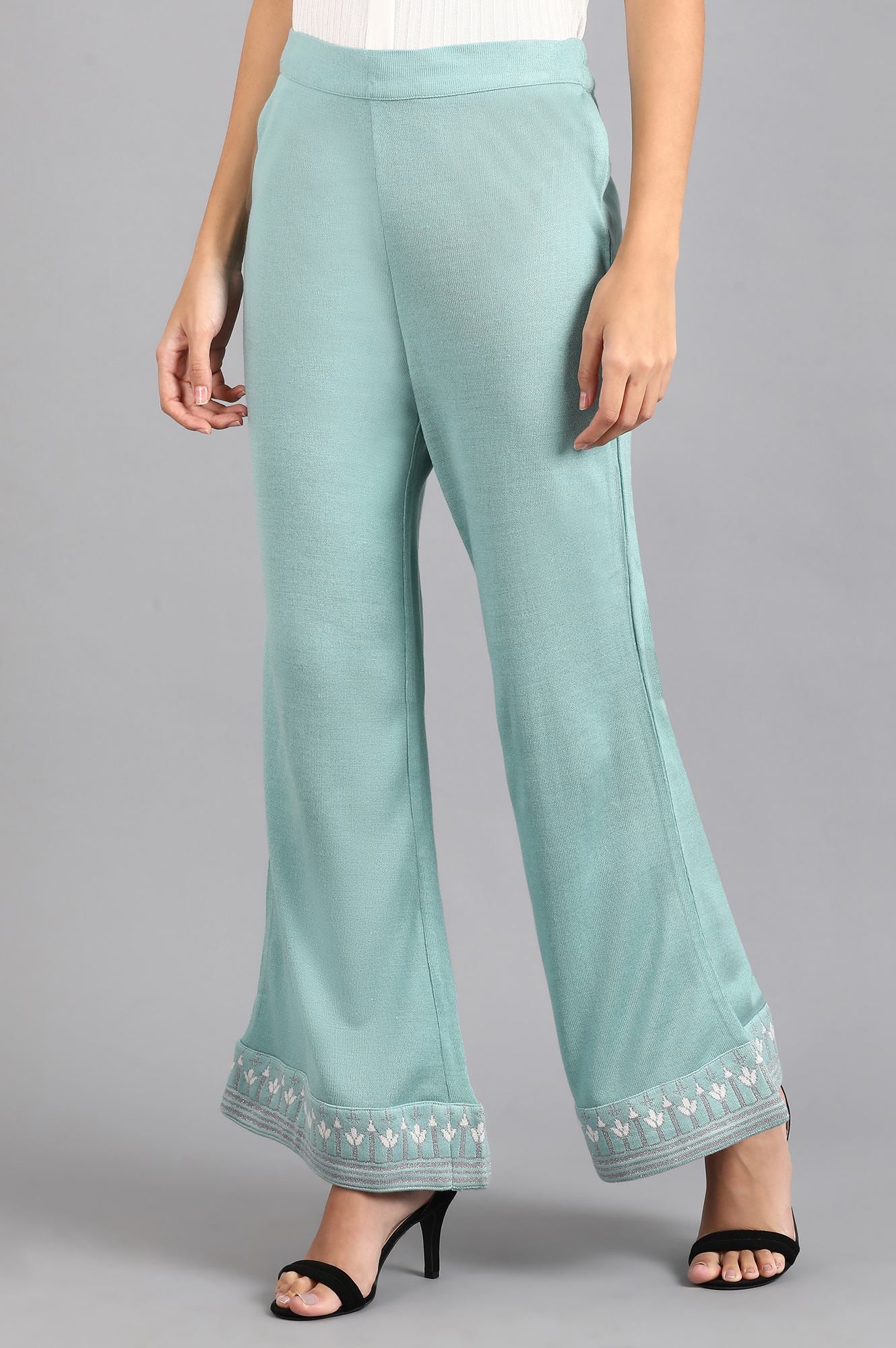 Blue Parallel Pants