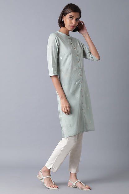 Olive Green Printed kurta