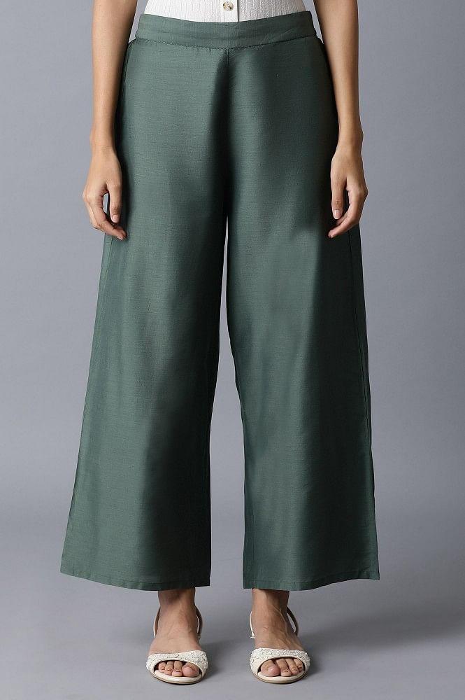Green Parallel Pants - wforwoman
