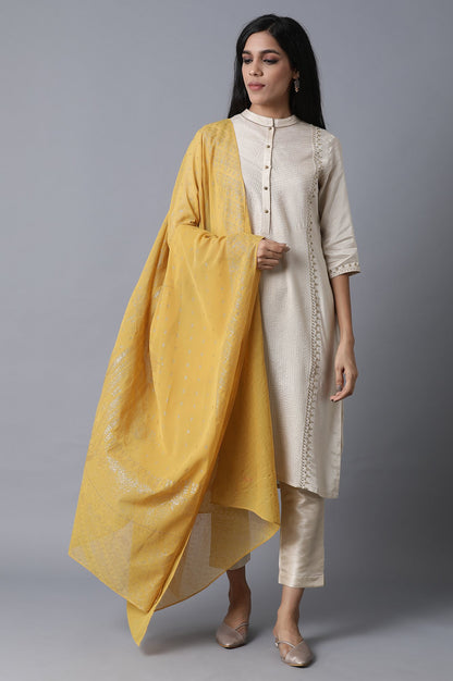 Yellow Chiffon Drape