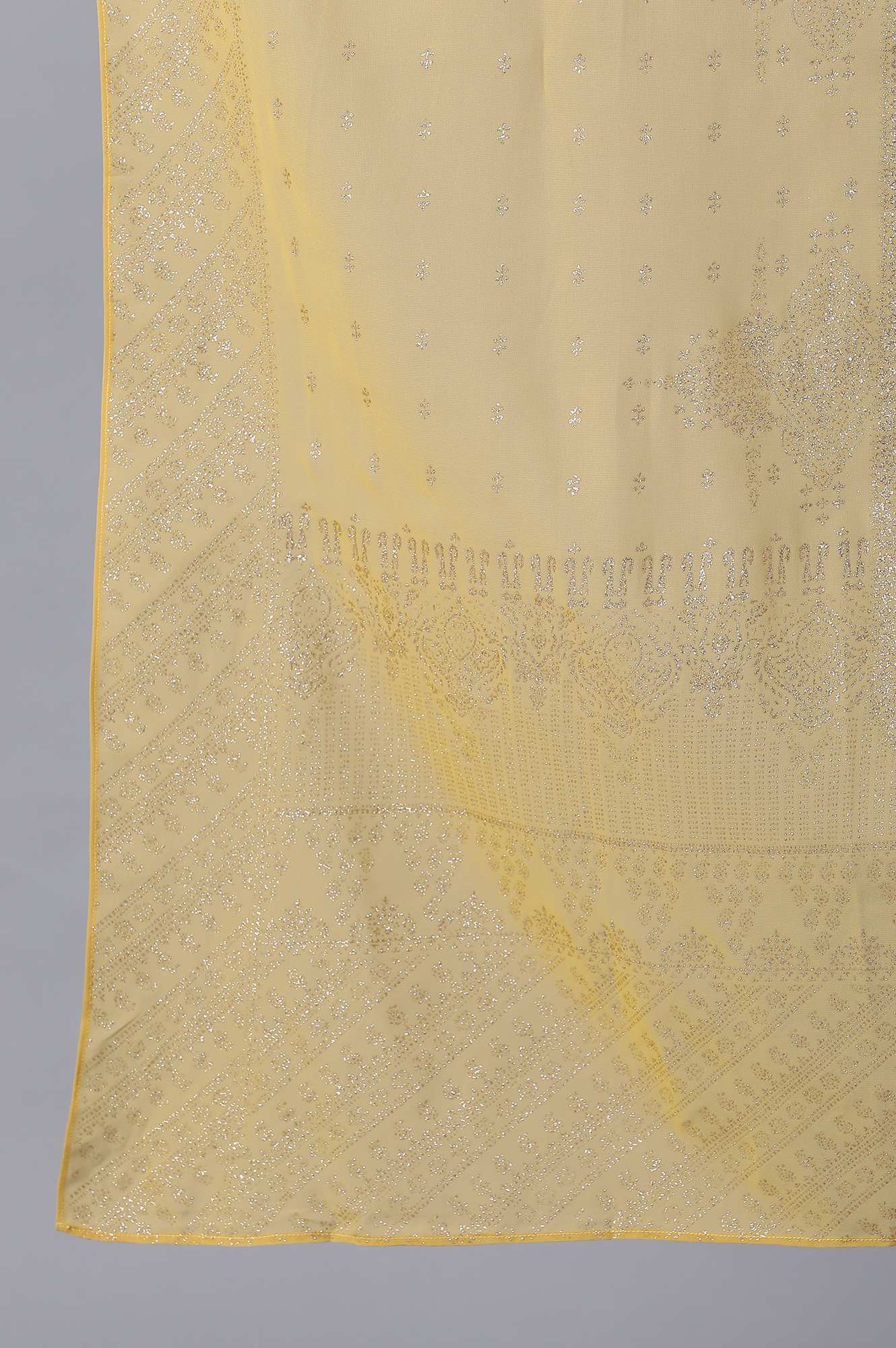 Yellow Chiffon Drape