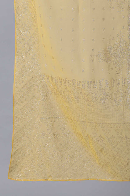 Yellow Chiffon Drape