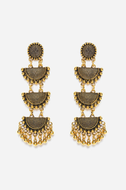 Gold Oxidised Plated Danglers