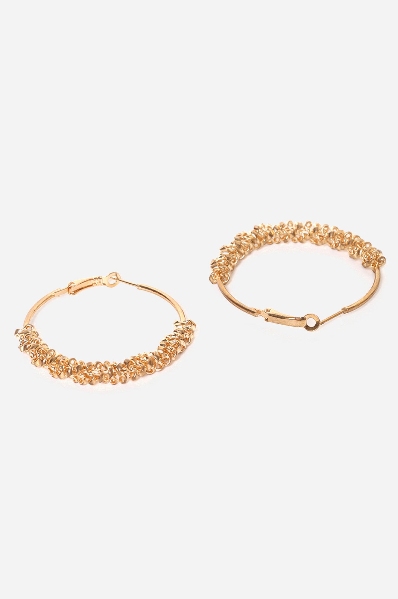 Gold Handcrafted Party hoop Earrings