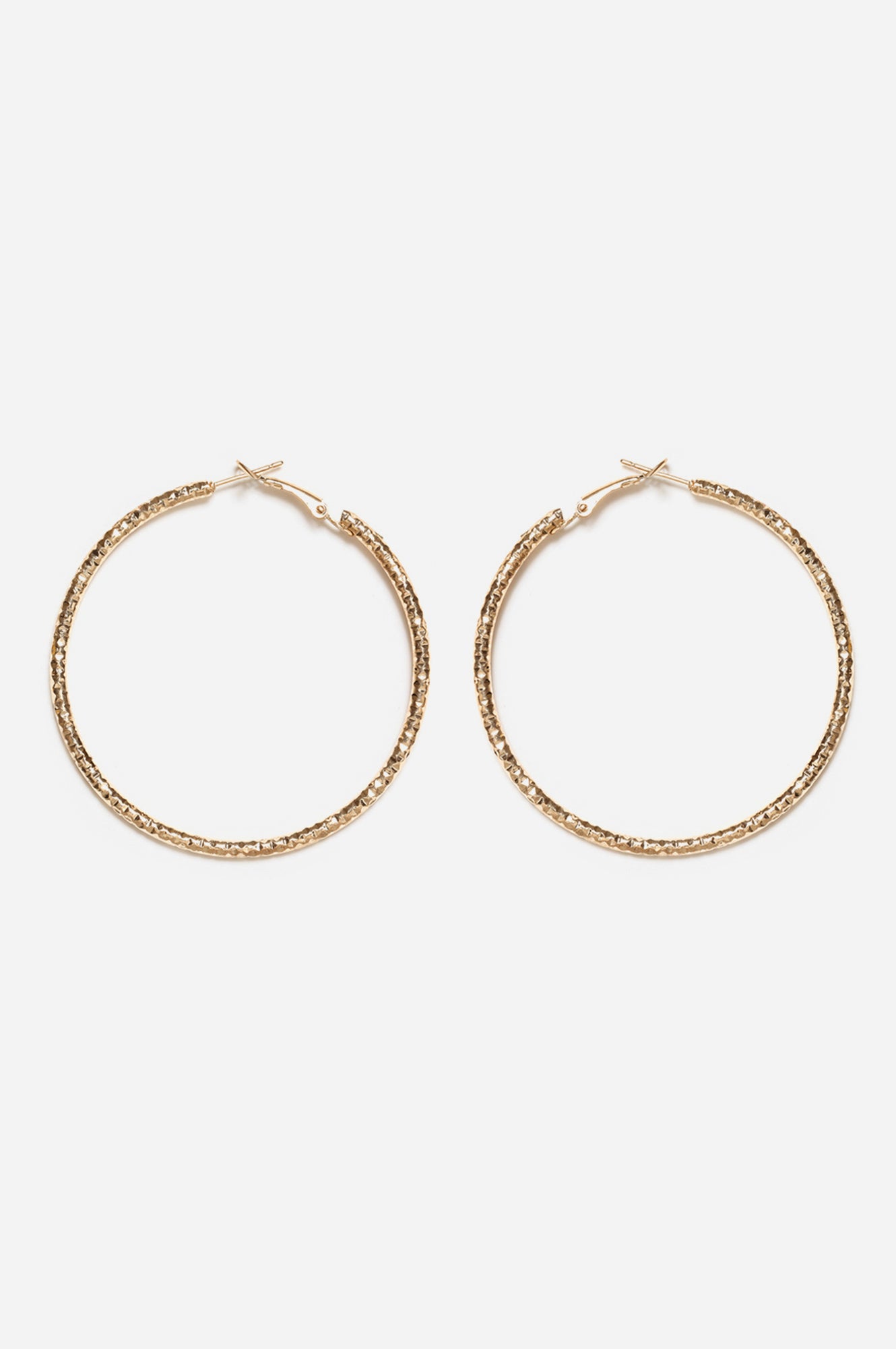 Gold Handcrafted Hoop Earrings