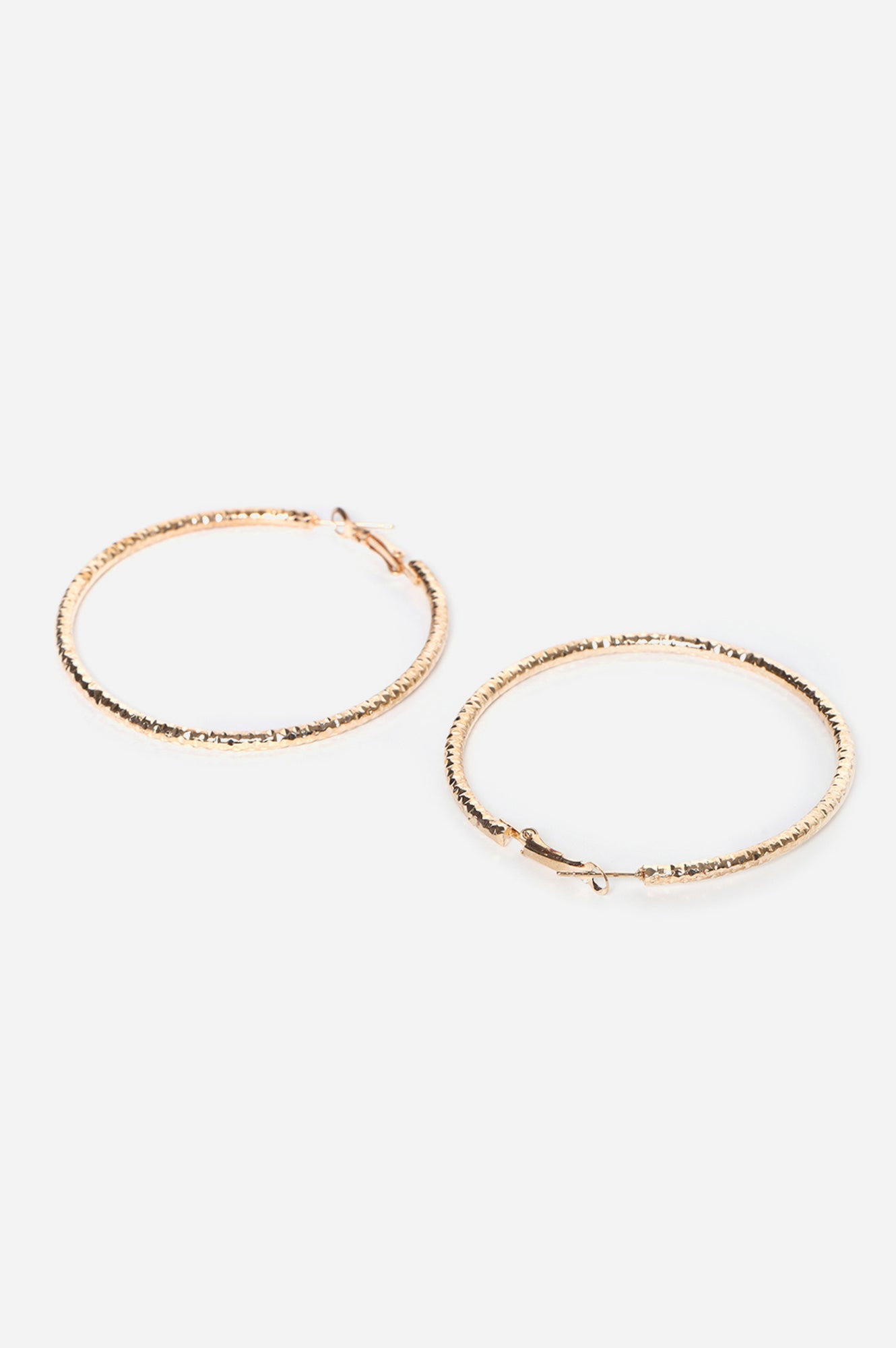 Gold Handcrafted Hoop Earrings