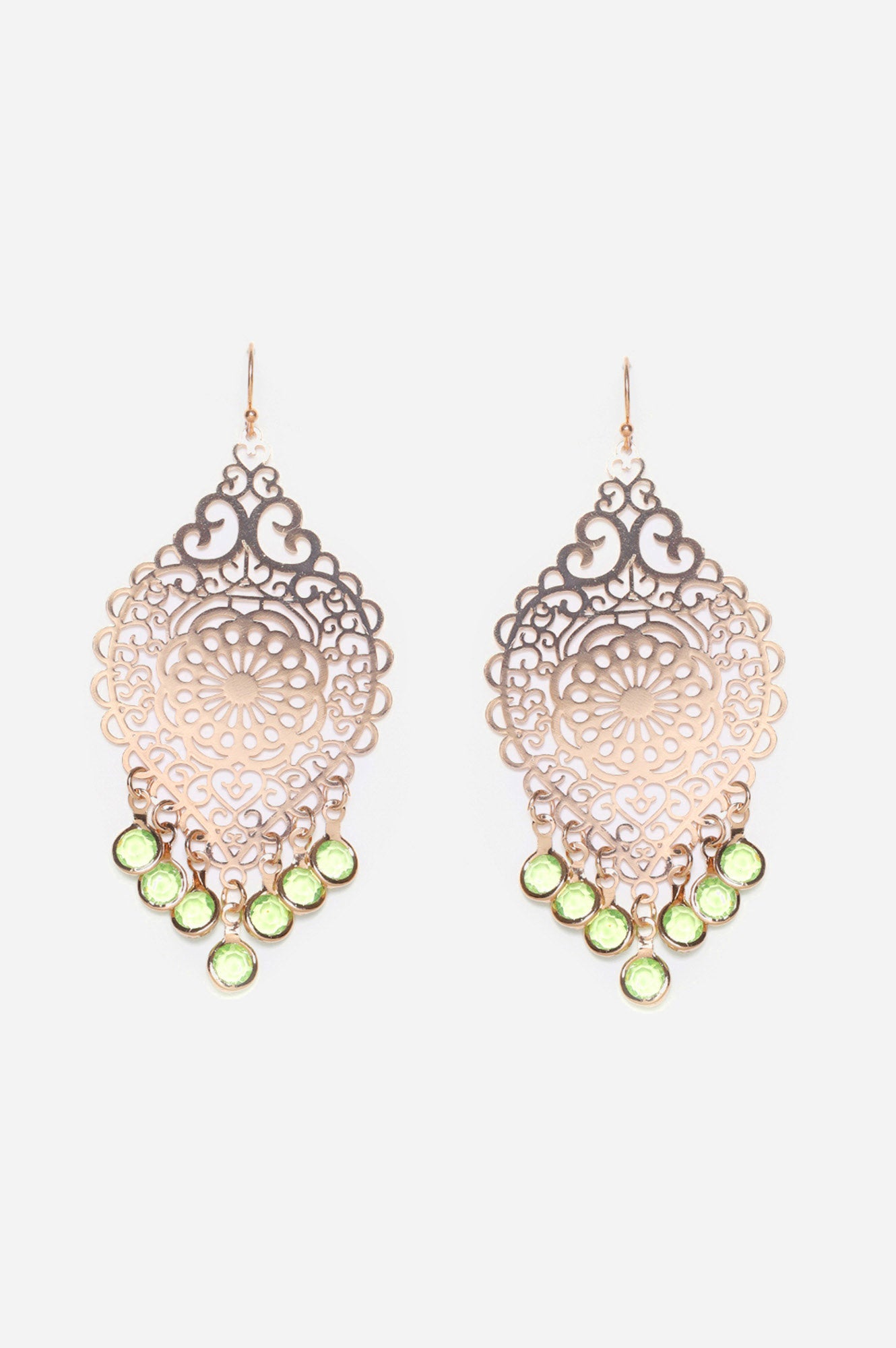 Gold Filigree Intricate Danglers