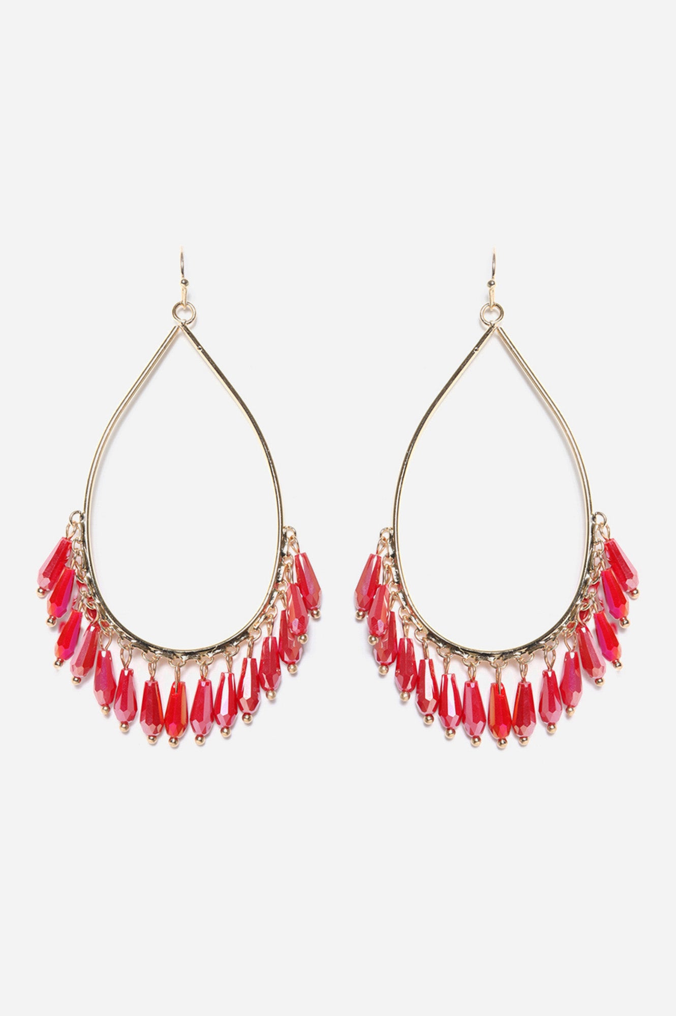 Ruby Red Crystal Earrings