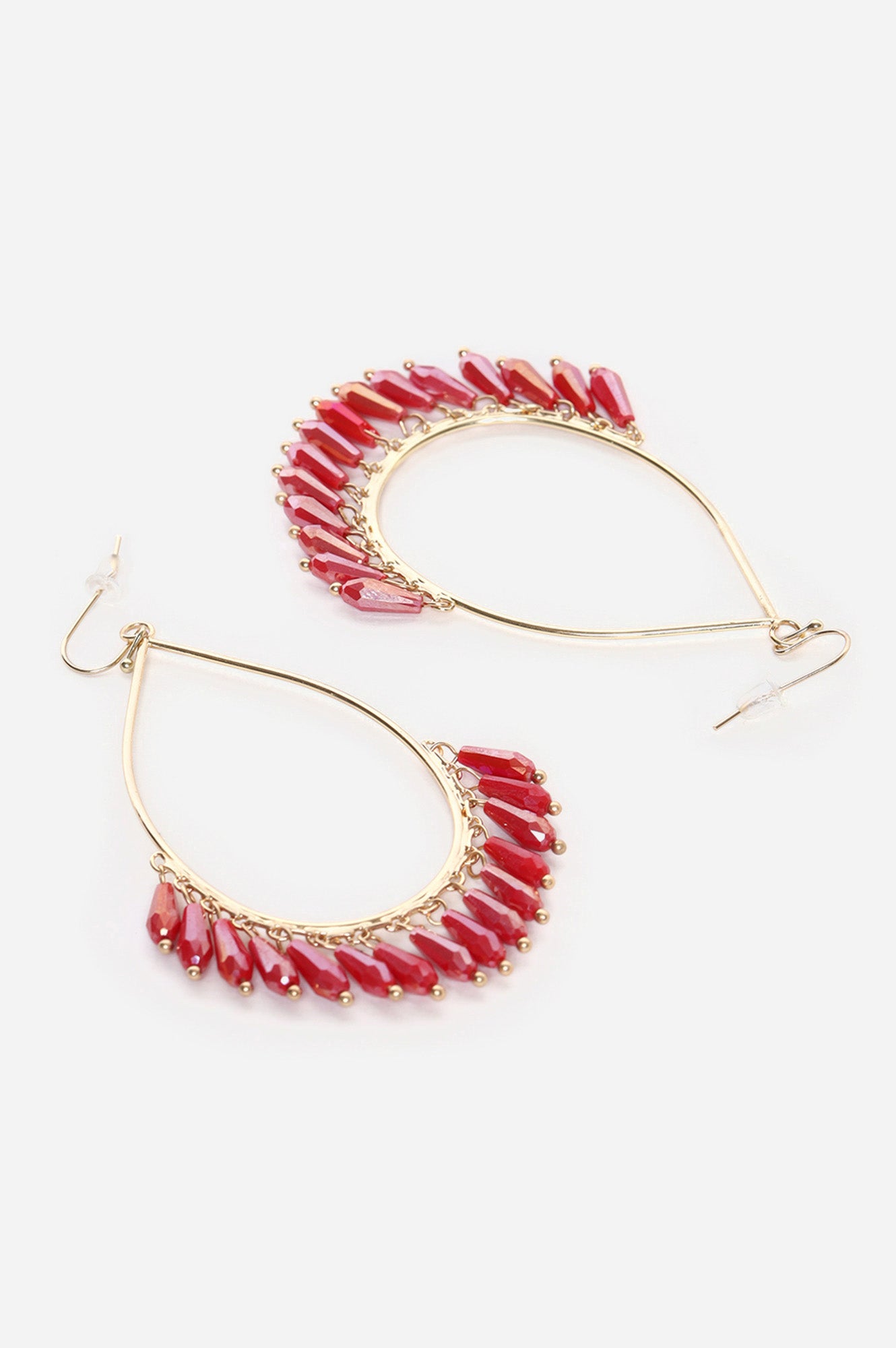 Ruby Red Crystal Earrings