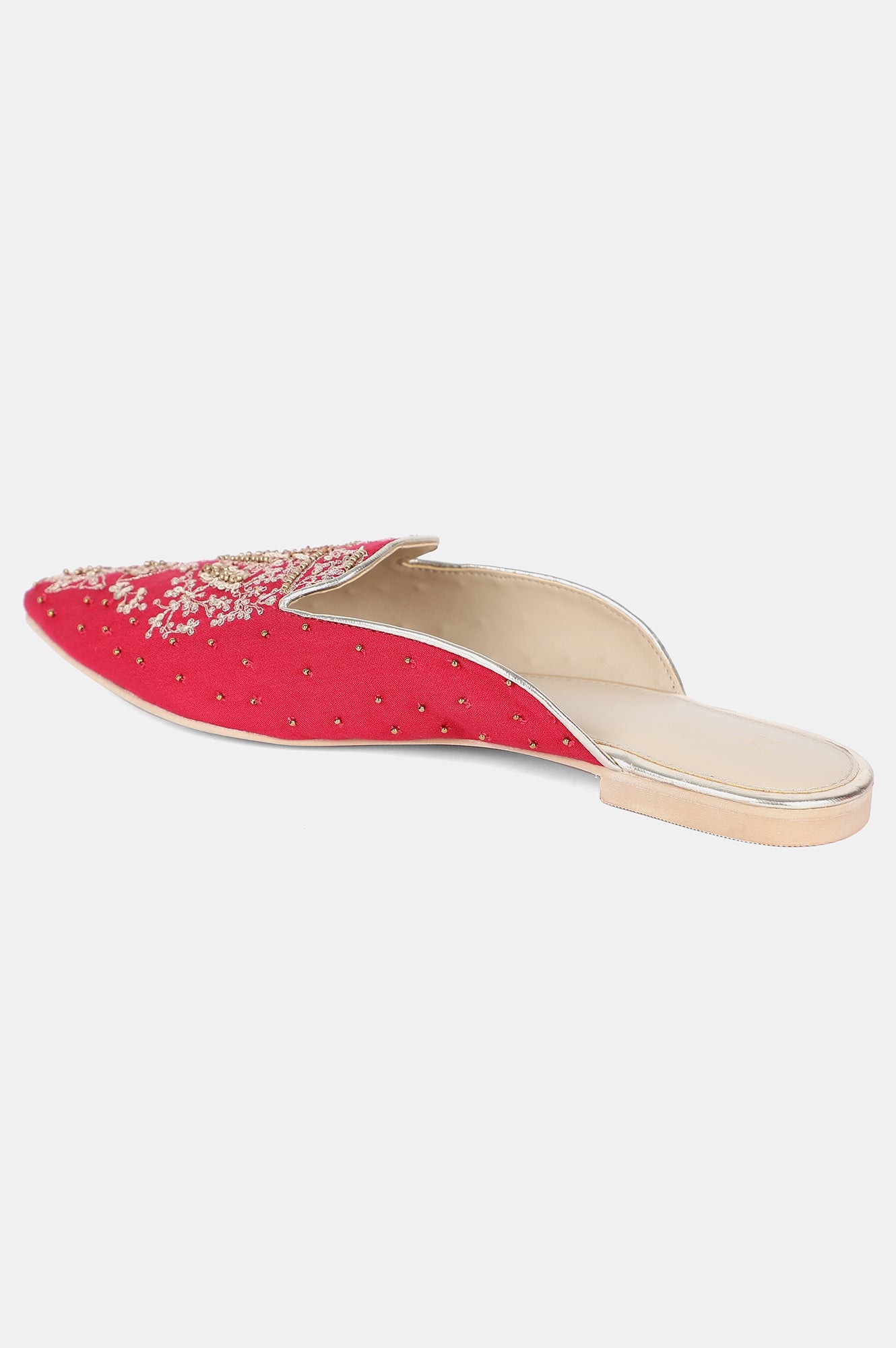 Magenta Pointed Toe Flat-Wgrace