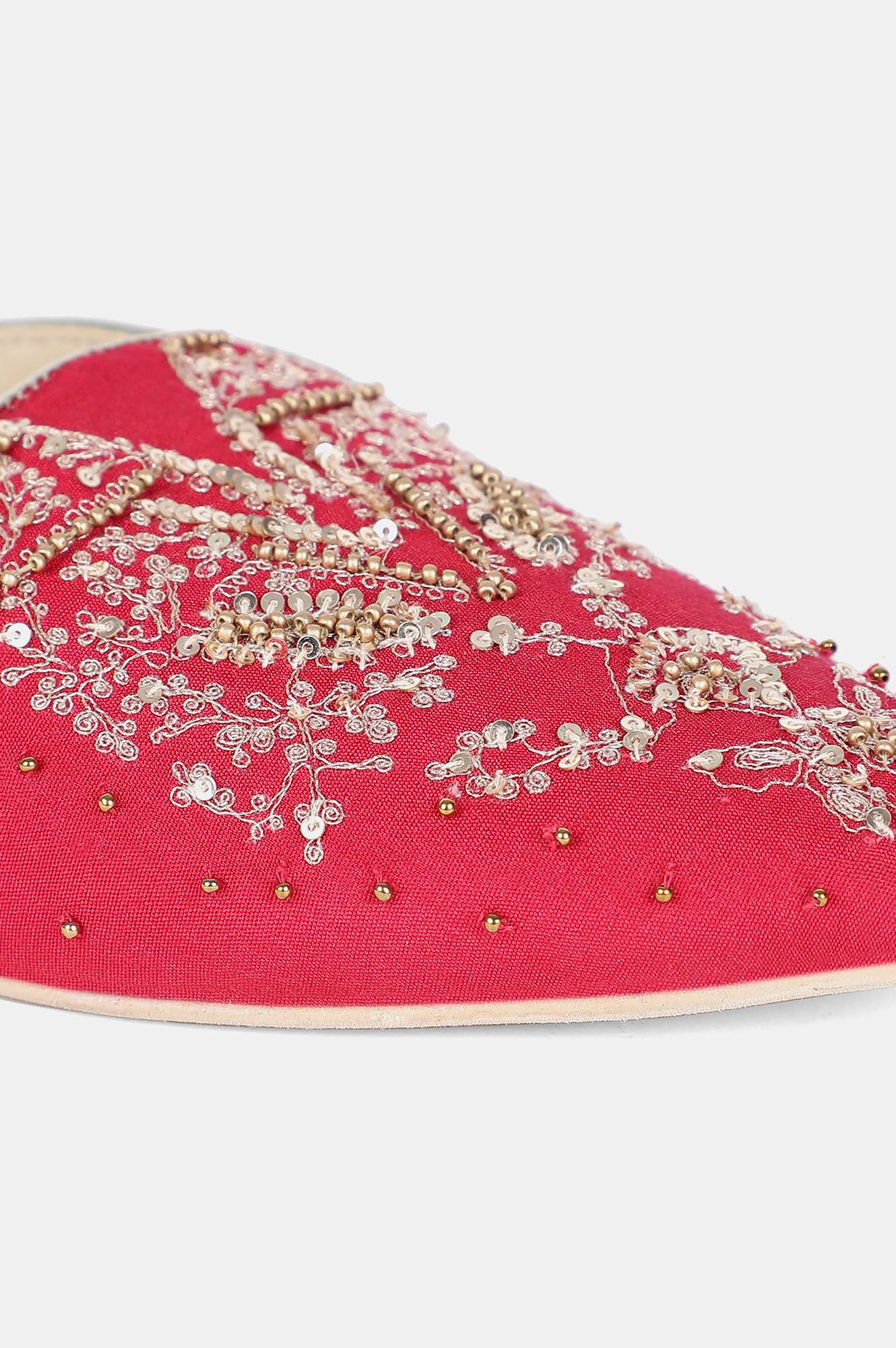 Magenta Pointed Toe Flat-Wgrace