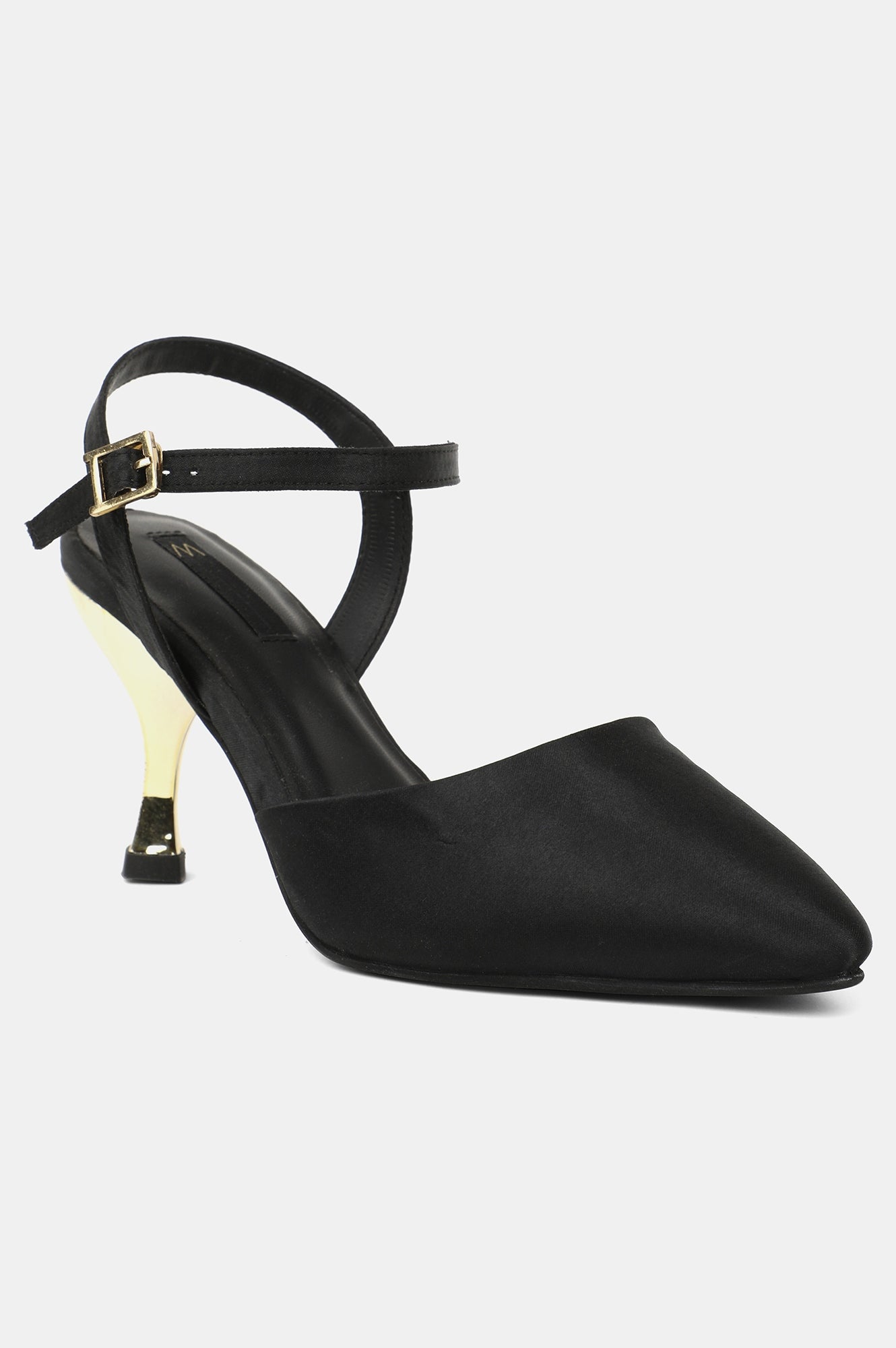 Black Pointed Toe Stiletto-Wgeorgia