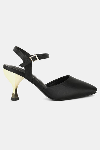 Black Pointed Toe Stiletto-Wgeorgia