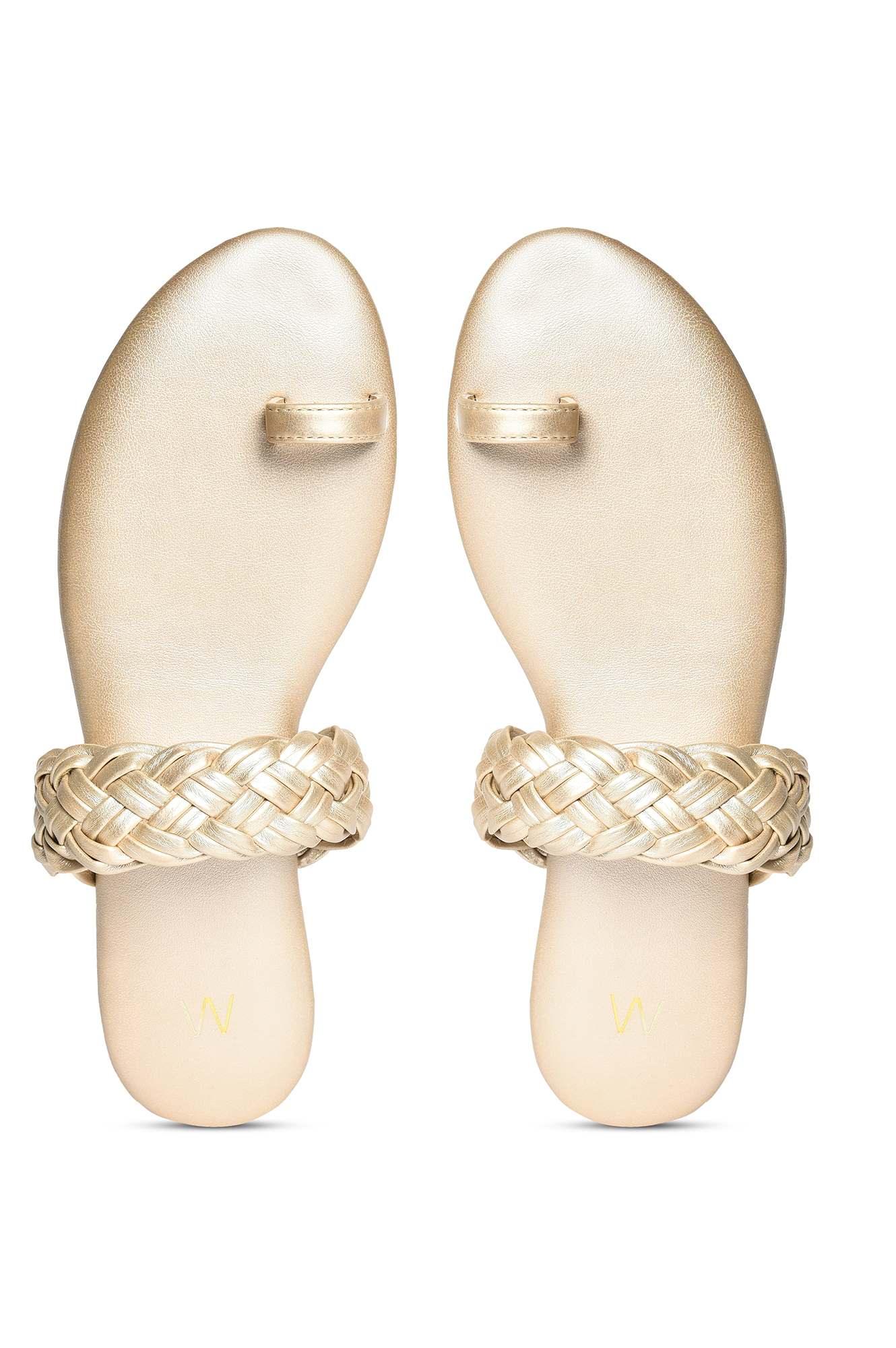 W GOLD Almond Toe Flat-WMORGAN - wforwoman