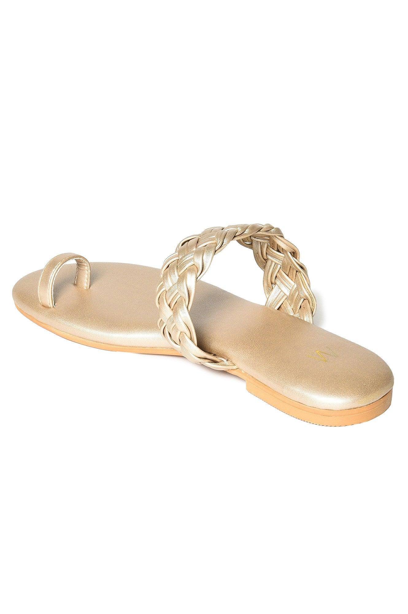 W GOLD Almond Toe Flat-WMORGAN - wforwoman