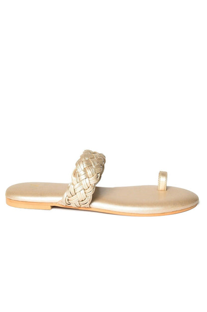 W GOLD Almond Toe Flat-WMORGAN - wforwoman