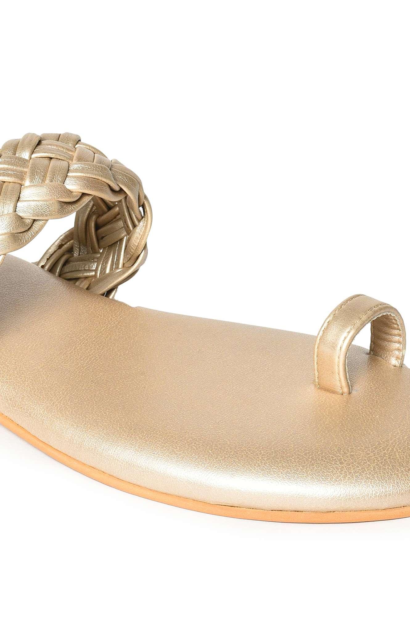 W GOLD Almond Toe Flat-WMORGAN - wforwoman