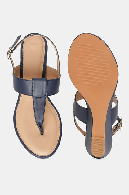 W Solid Almond Toe Wedge-Wrachel