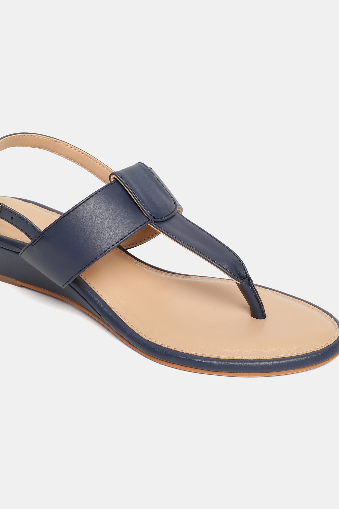 W Solid Almond Toe Wedge-Wrachel