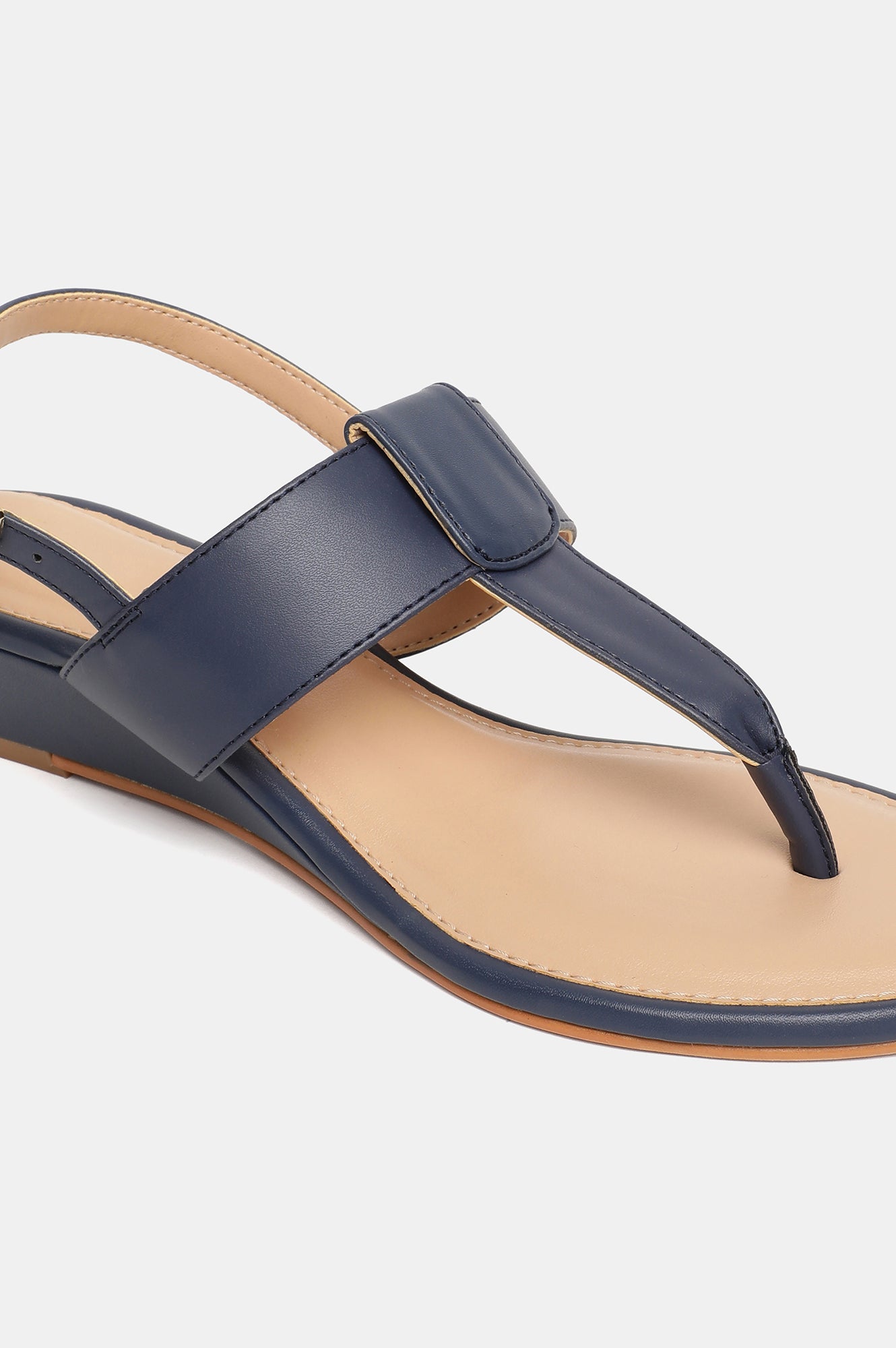 W Solid Almond Toe Wedge-Wrachel