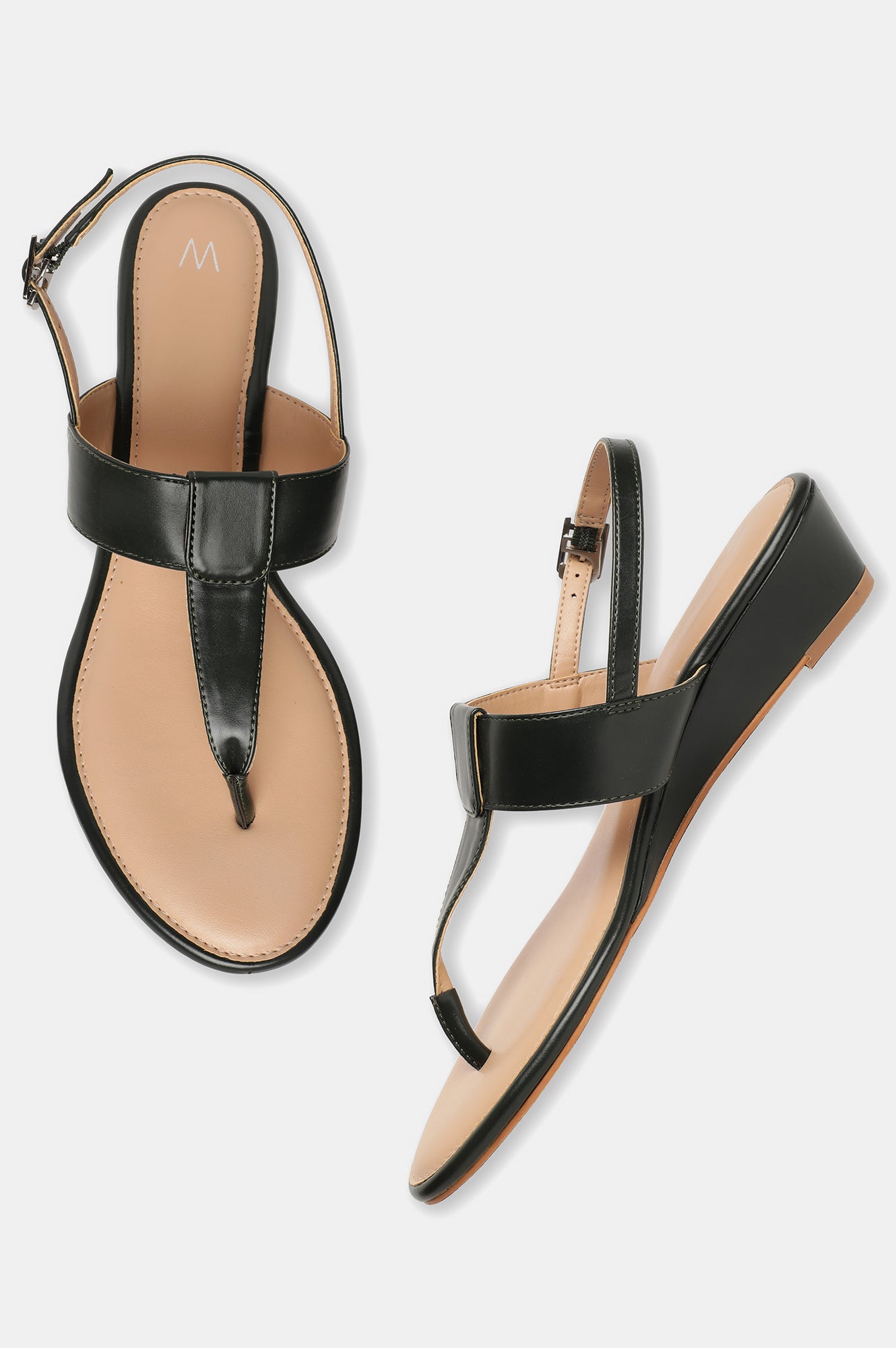 W Solid Almond Toe Wedge-Wrachel