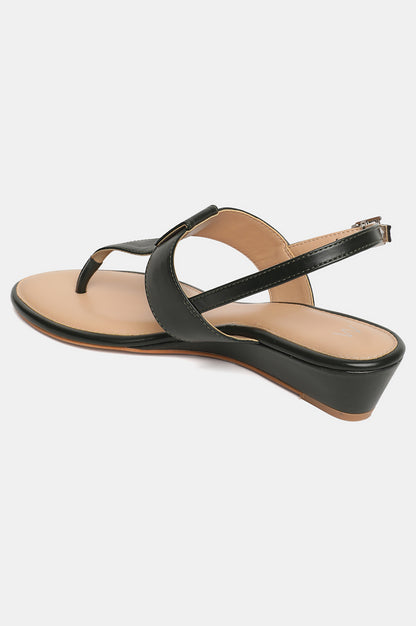 W Solid Almond Toe Wedge-Wrachel