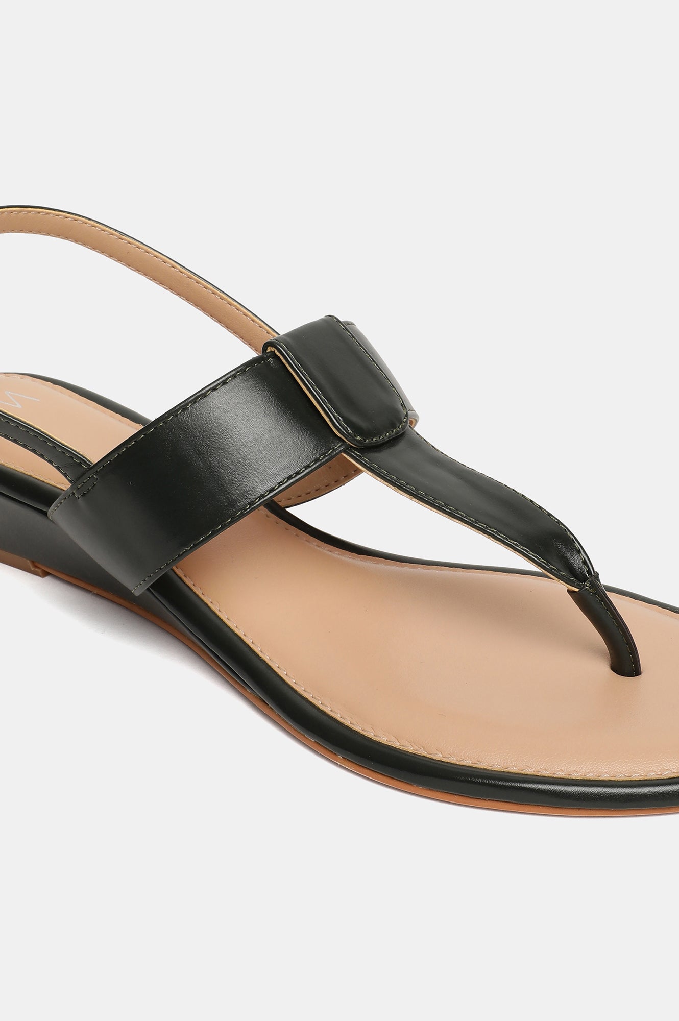 W Solid Almond Toe Wedge-Wrachel