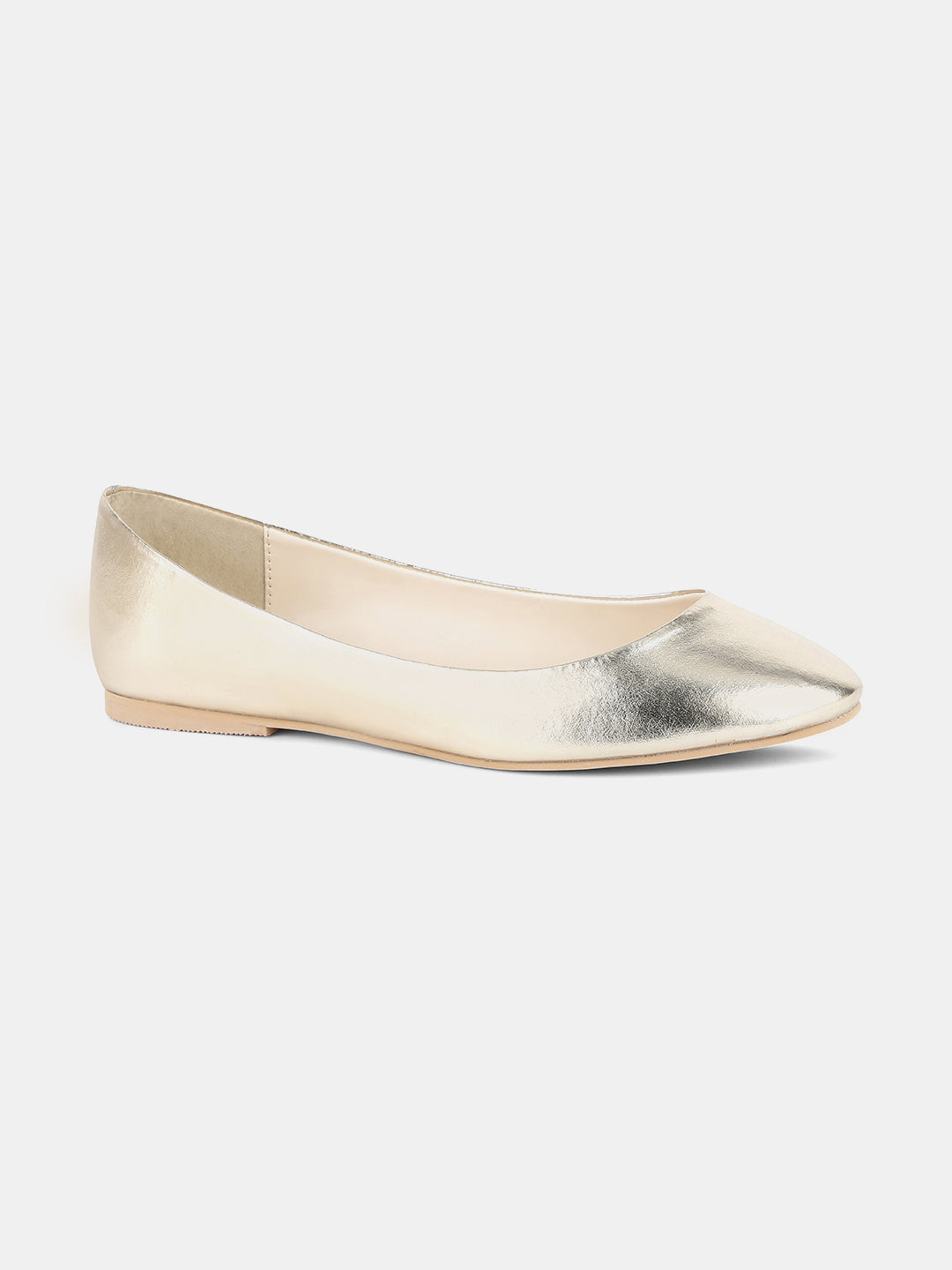 W Textured Round Toe Flat-Wvivian