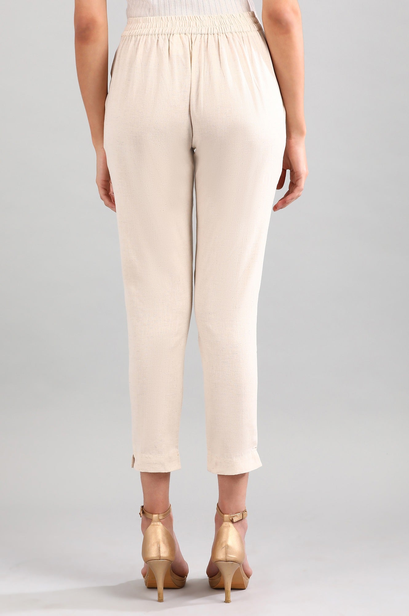 Natural Solid Trousers