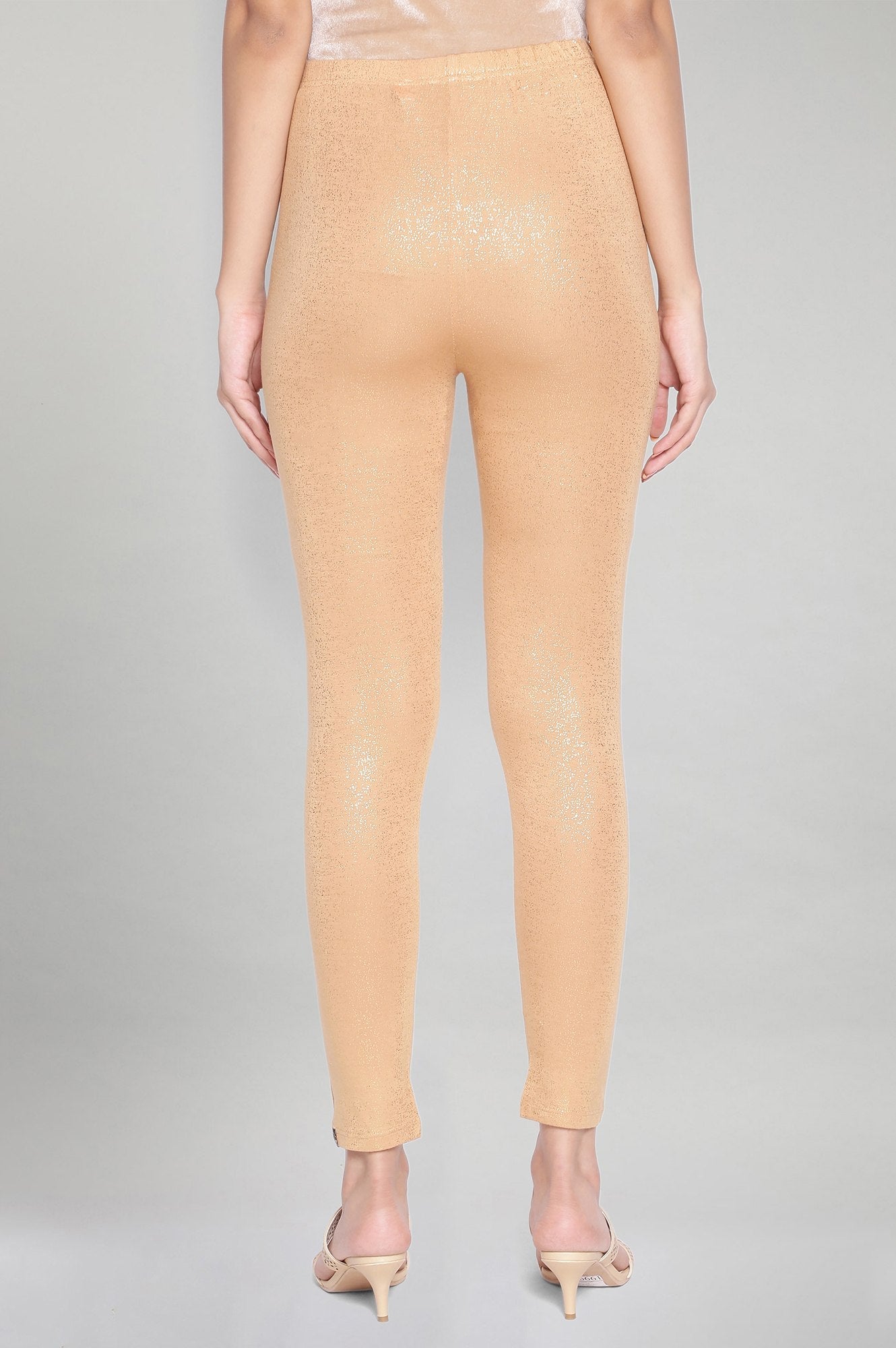 Dark Shimmer Gold Solid Tights