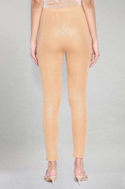 Dark Shimmer Gold Solid Tights