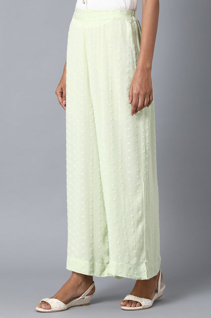 Green Loose Fit Palazzo