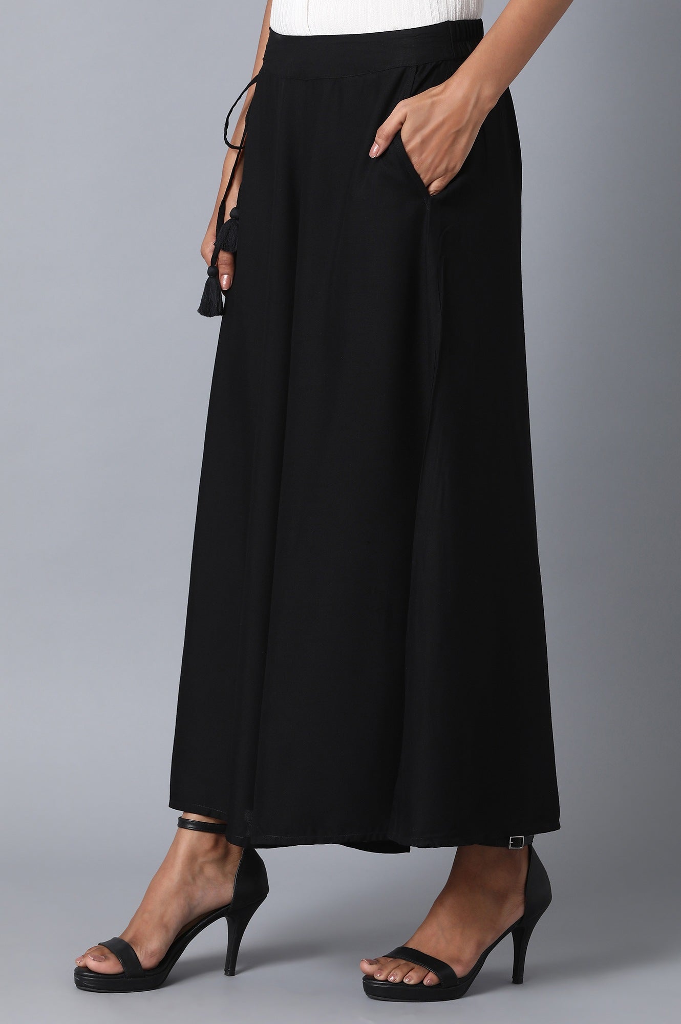 Black Straight Culottes