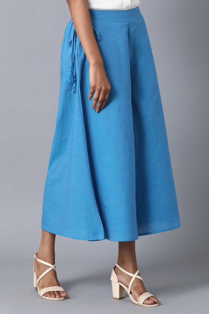 Blue Straight Culottes