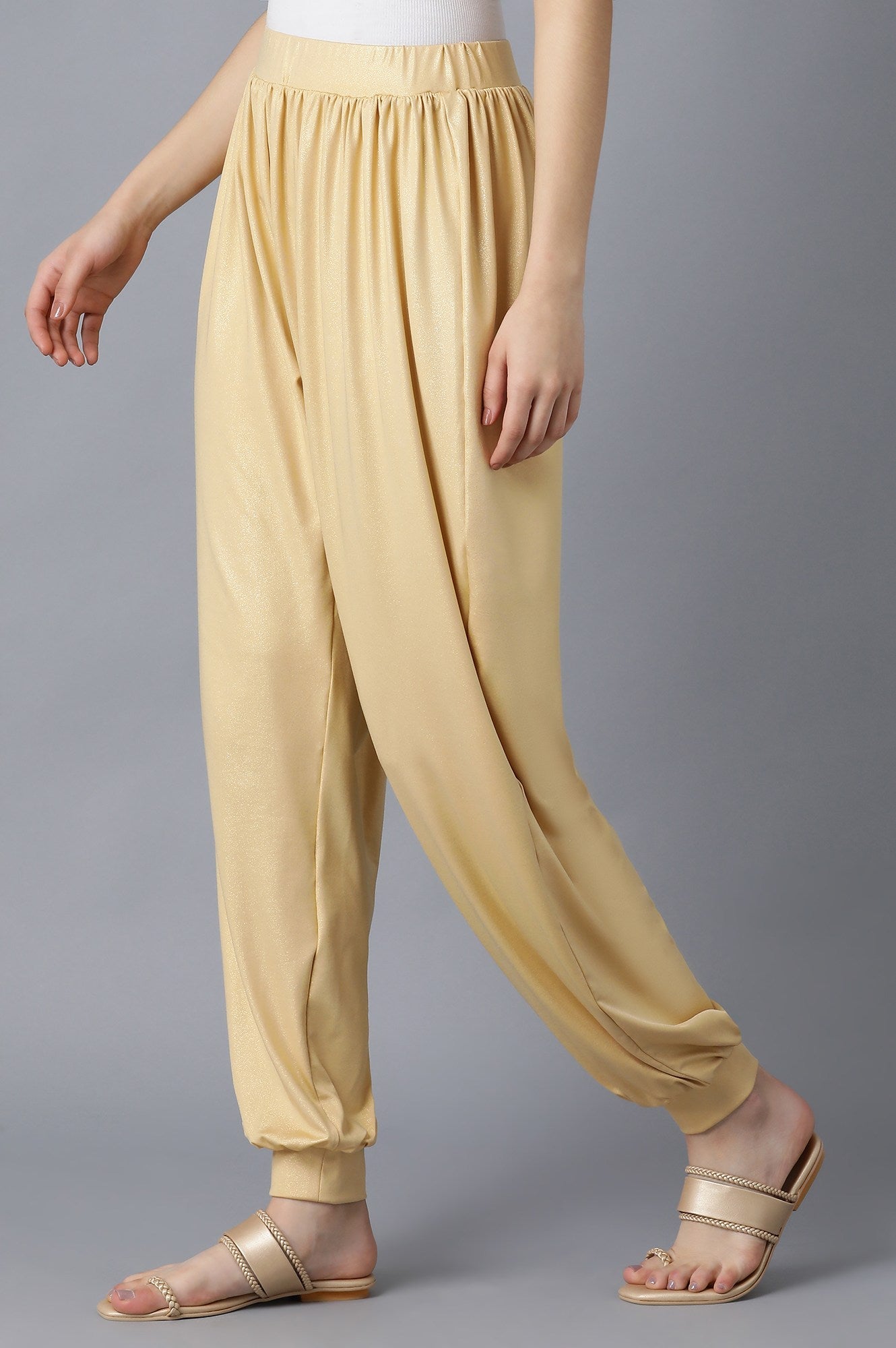 Rich Gold Harem Pants