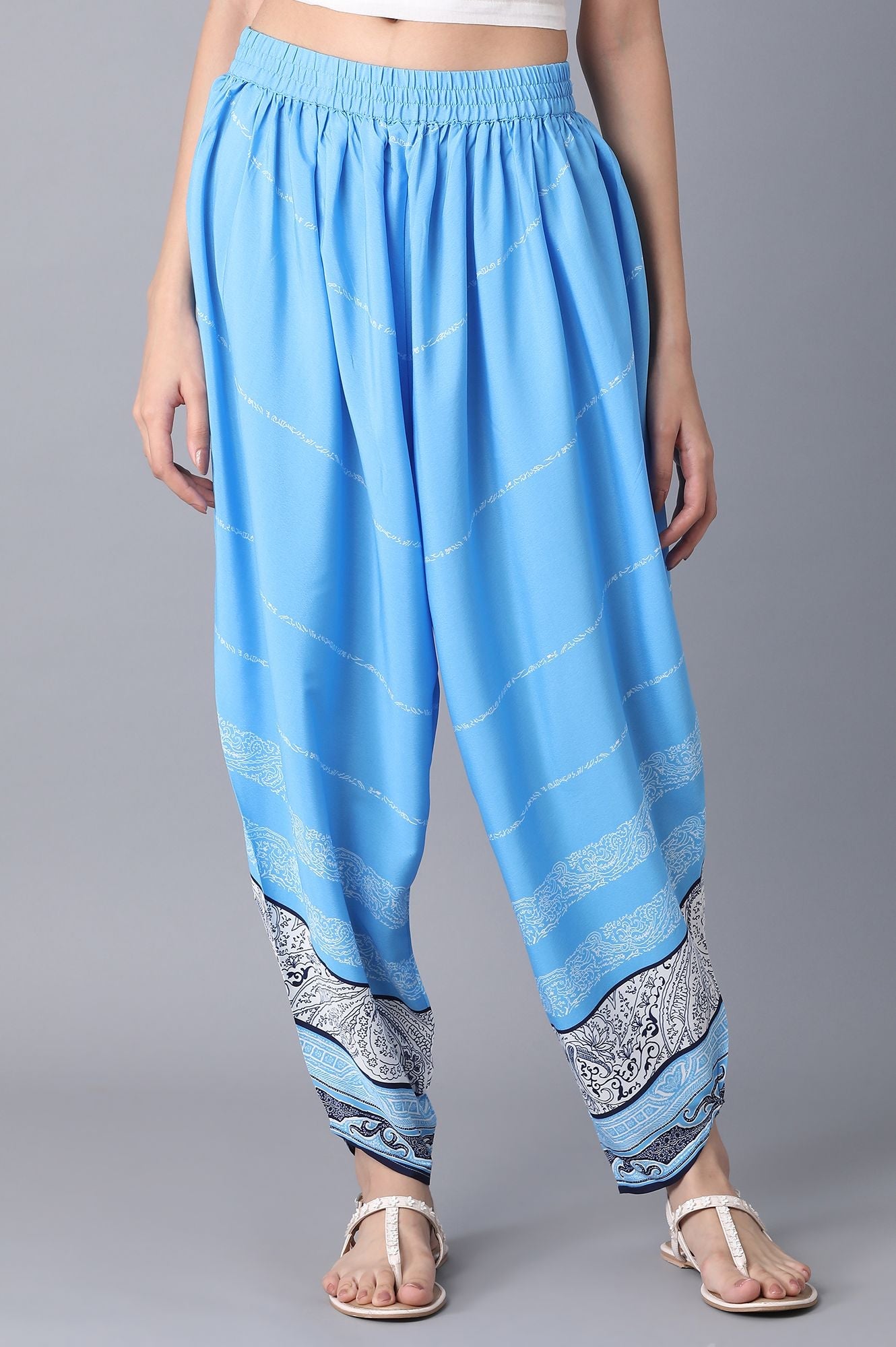 Blue Ankle Length Salwar