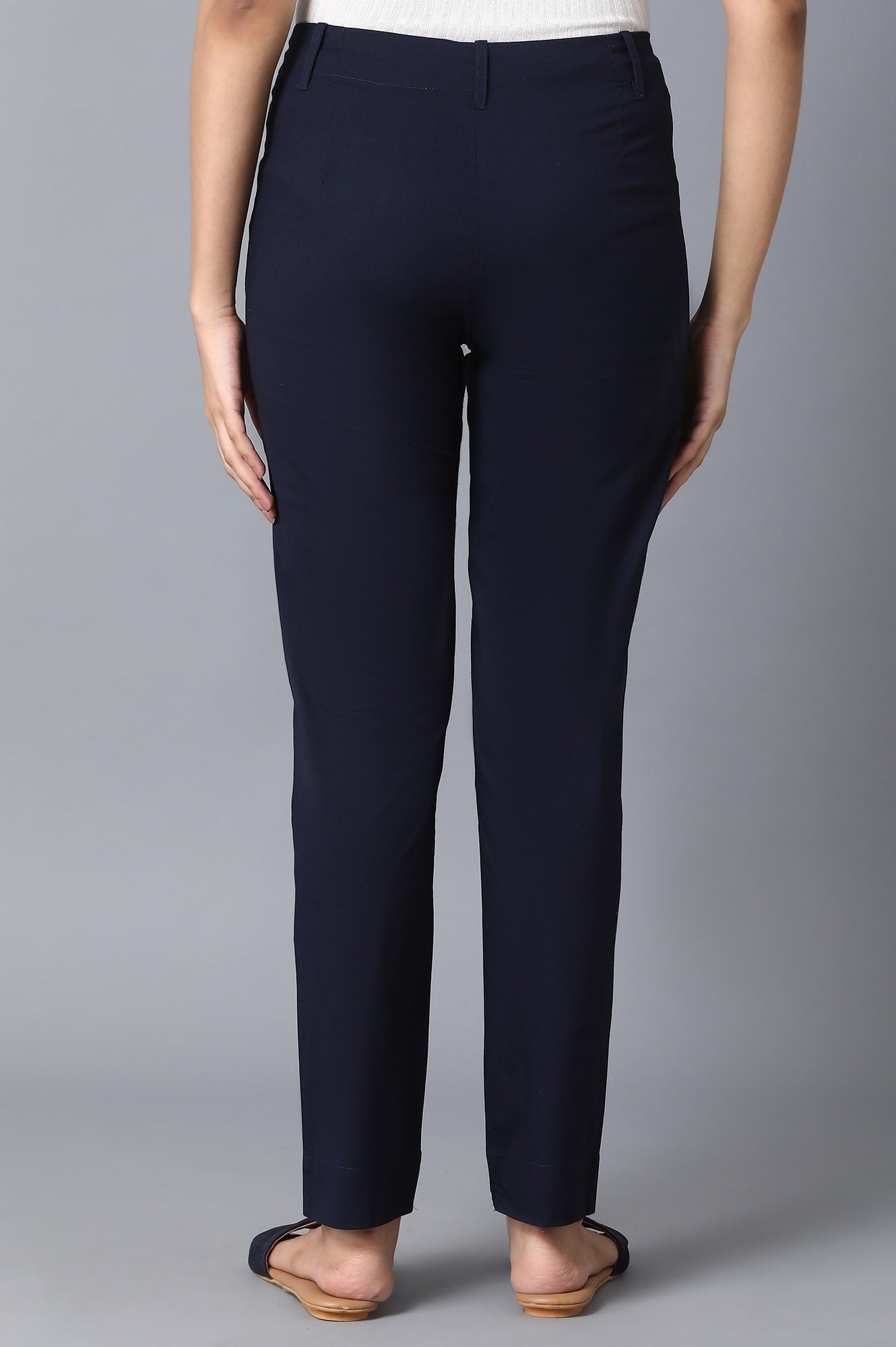 Navy Slim Fit Trouser Pants