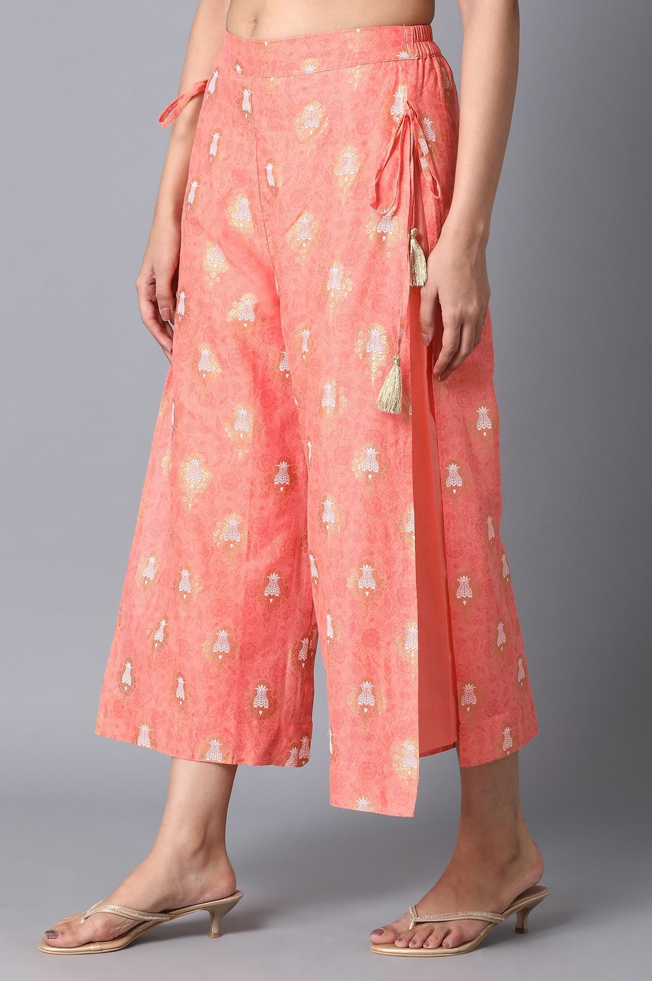 Peach Straight Culottes