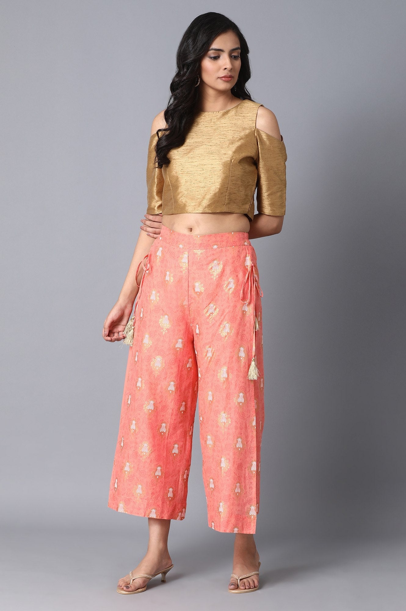 Peach Straight Culottes