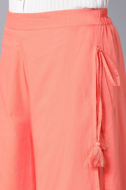 Peach Straight Culottes